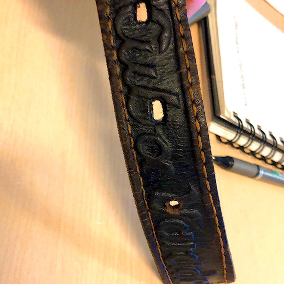 Hand carved leather belt - Picture 6 of 6